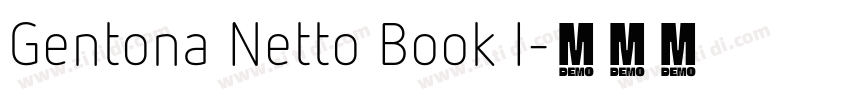 Gentona Netto Book I字体转换